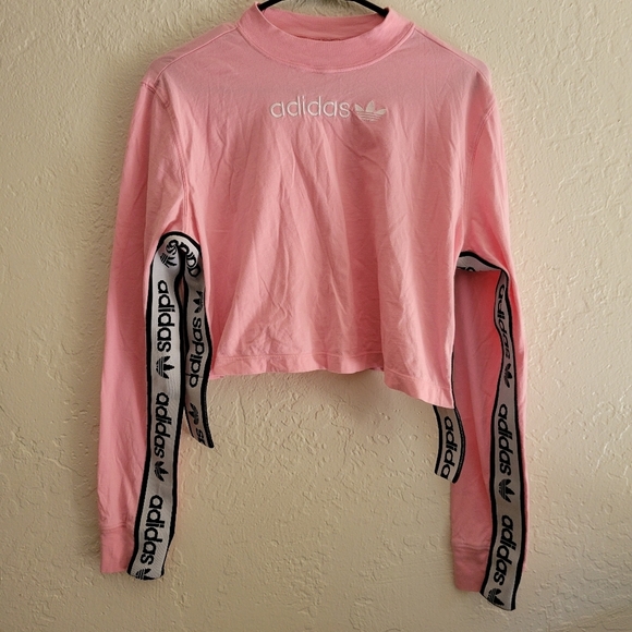 Adidas Pink Tape Top Size Medium - Picture 2 of 7